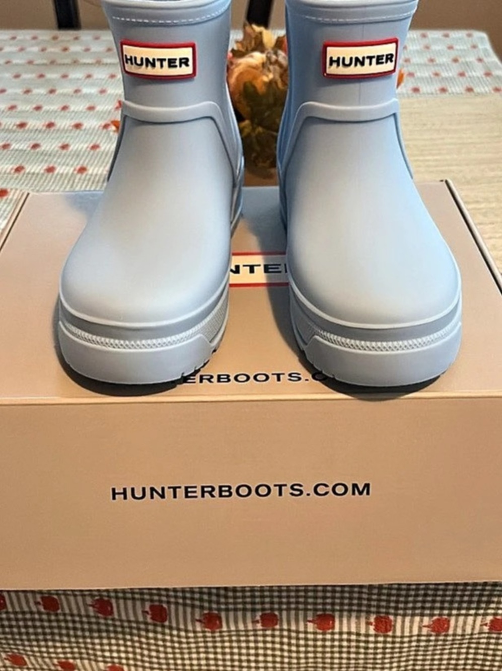 Hunter Big Kids Grace size 5 Waterproof Rain Boots Rain Boots Blue Girls US 5M